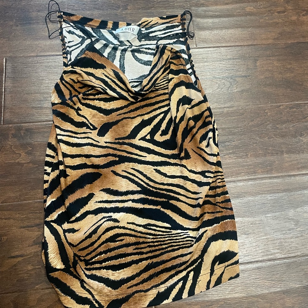 Tiger print tank blouse!